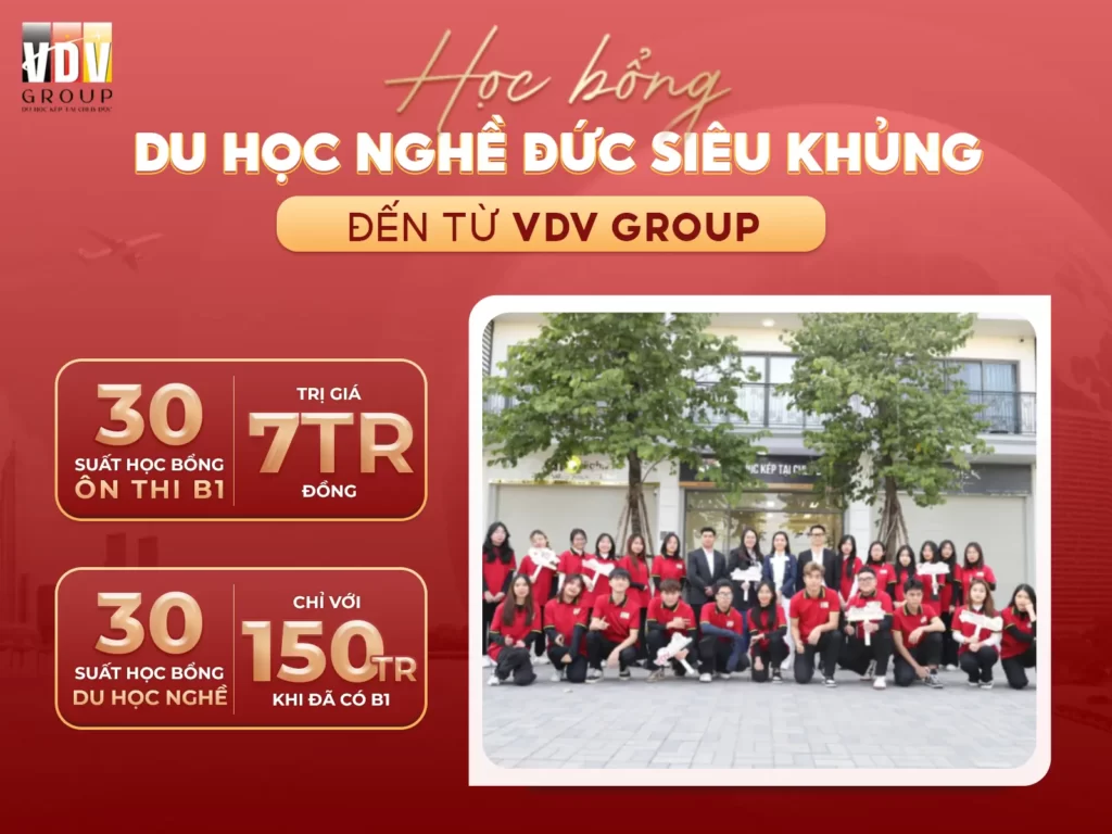Chương trình ưu đãi Du học nghề Đức của VDV