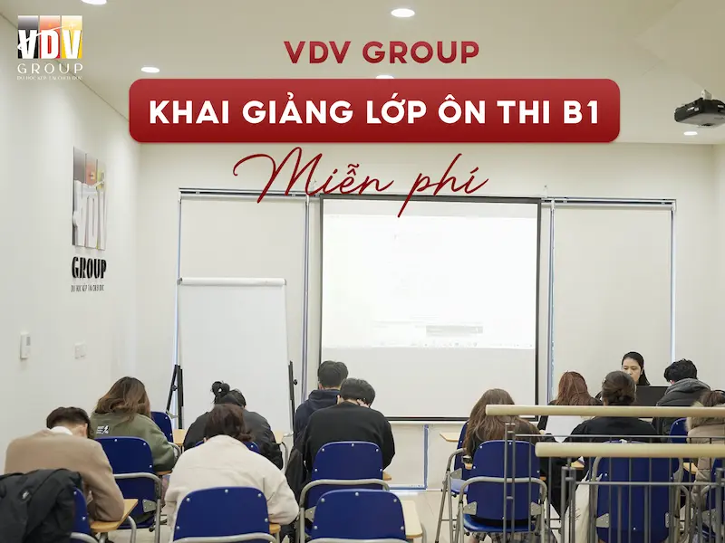 Lớp ôn thi B1 tiếng Đức miễn phí
